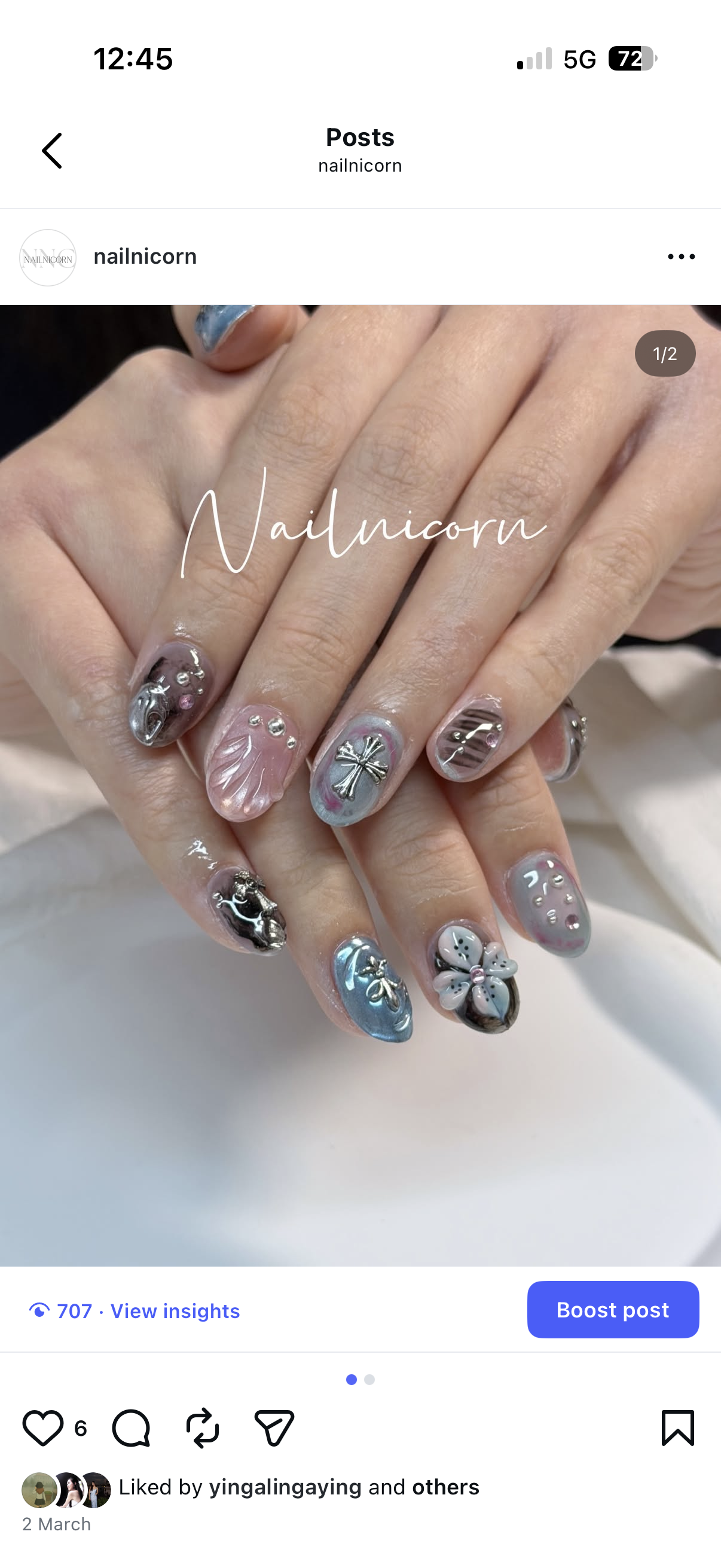 Manicure design from the Nailnicorn gallery