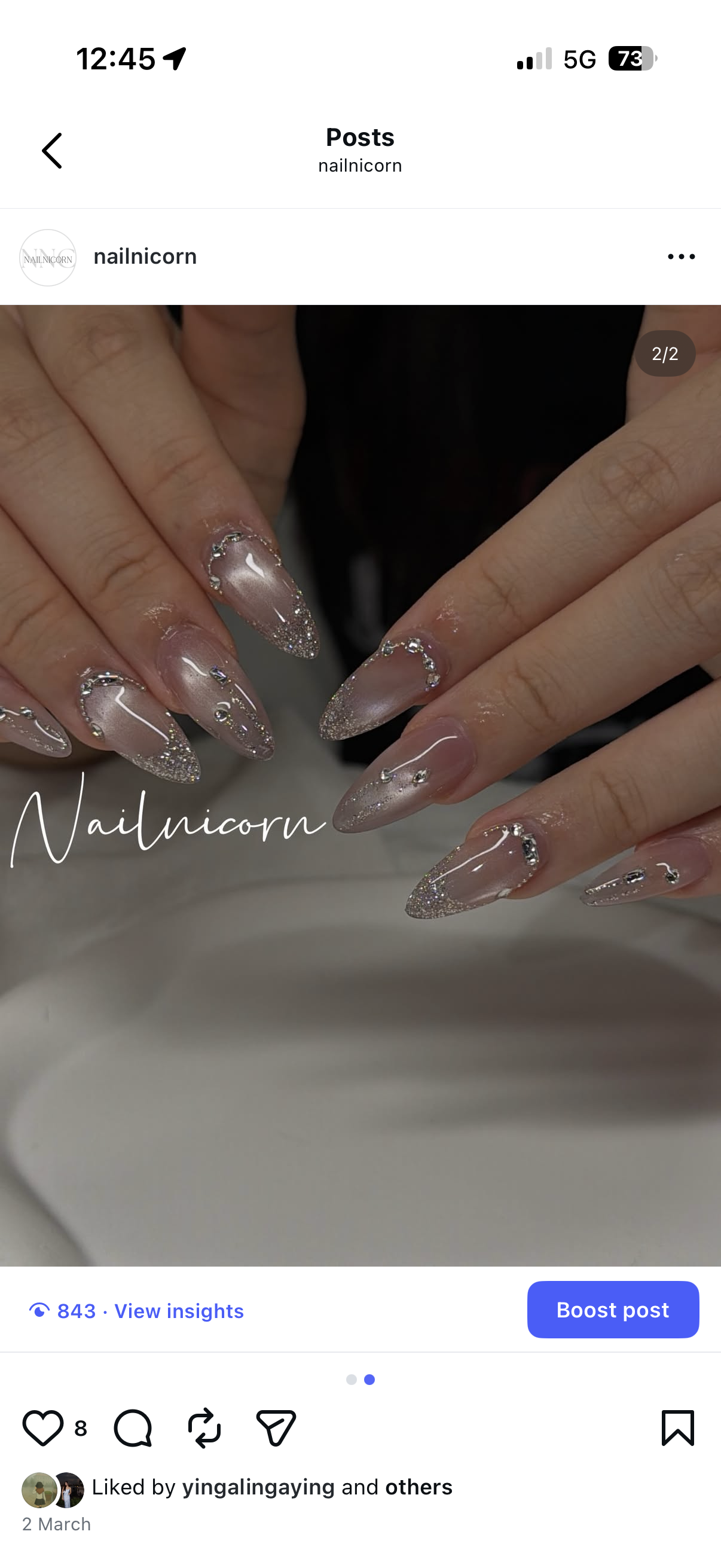 Manicure design from the Nailnicorn gallery
